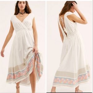 Free People Boho Aztec Print Hem Dress Medium
